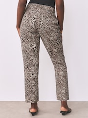 Leopard Print Hourglass Classic High Rise Straight Jeans - Image 2 of 5
