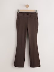 Black/ Chocolate Brown Full Length Jersey Denim Bootcut Leggings 2 Pack - Image 6 of 9