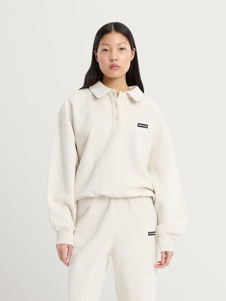 Rotate White Classic Sweat Top - Image 1 of 5