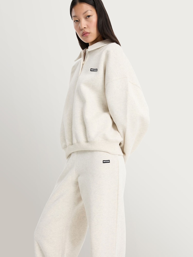 Rotate White Classic Sweat Top - Image 2 of 5