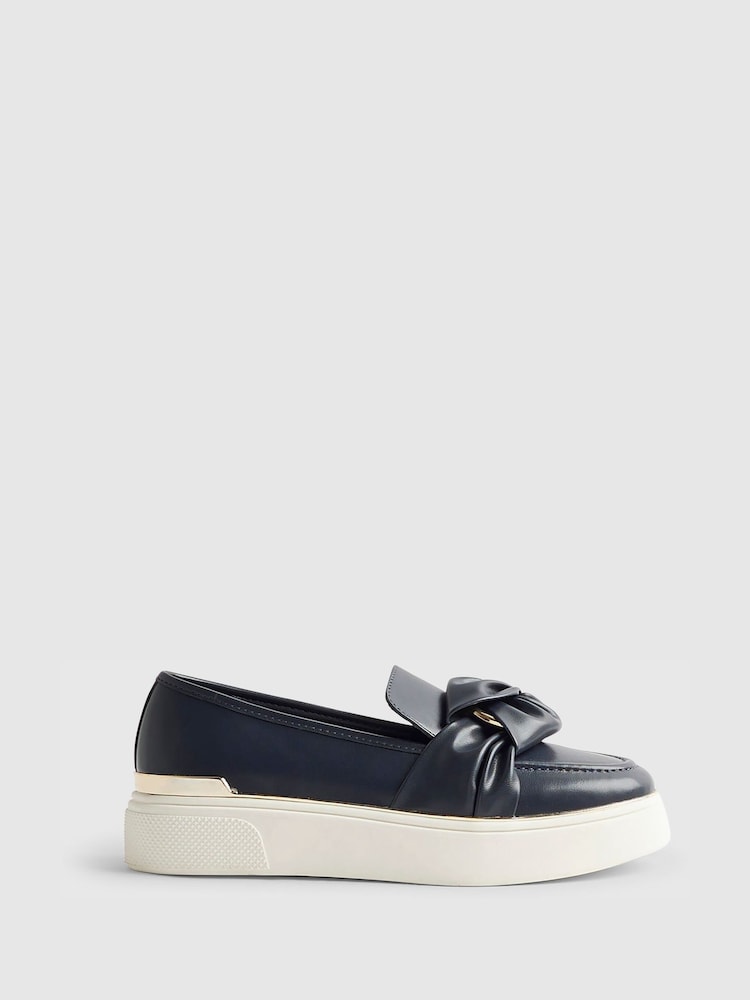 River Island Blue Ring Twist Slip On Trainers - Image 2 of 6 River Island Blue Ring Twist Slip On Trainers - Image 2 of 6