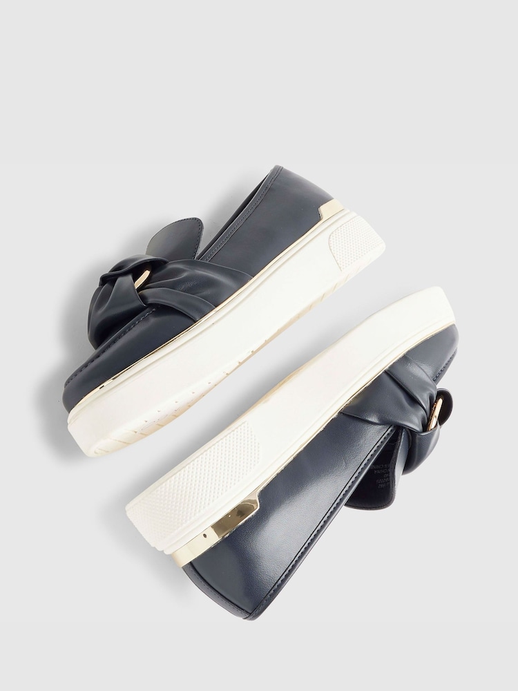 River Island Blue Ring Twist Slip On Trainers - Image 6 of 6 River Island Blue Ring Twist Slip On Trainers - Image 6 of 6