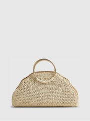 River Island Pearl Raffia Håndtak Håndveske - Bilde 3 av 5