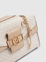 River Island Brown Monogram Panelled Mini Tote Bag - Image 5 of 6