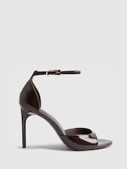River Island Brown Closed Back Ankle Strap Heels - Image 2 of 6