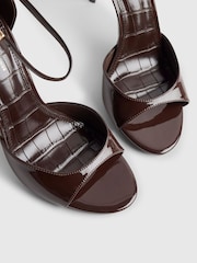 River Island Brown Closed Back Ankle Strap Heels - Image 6 of 6