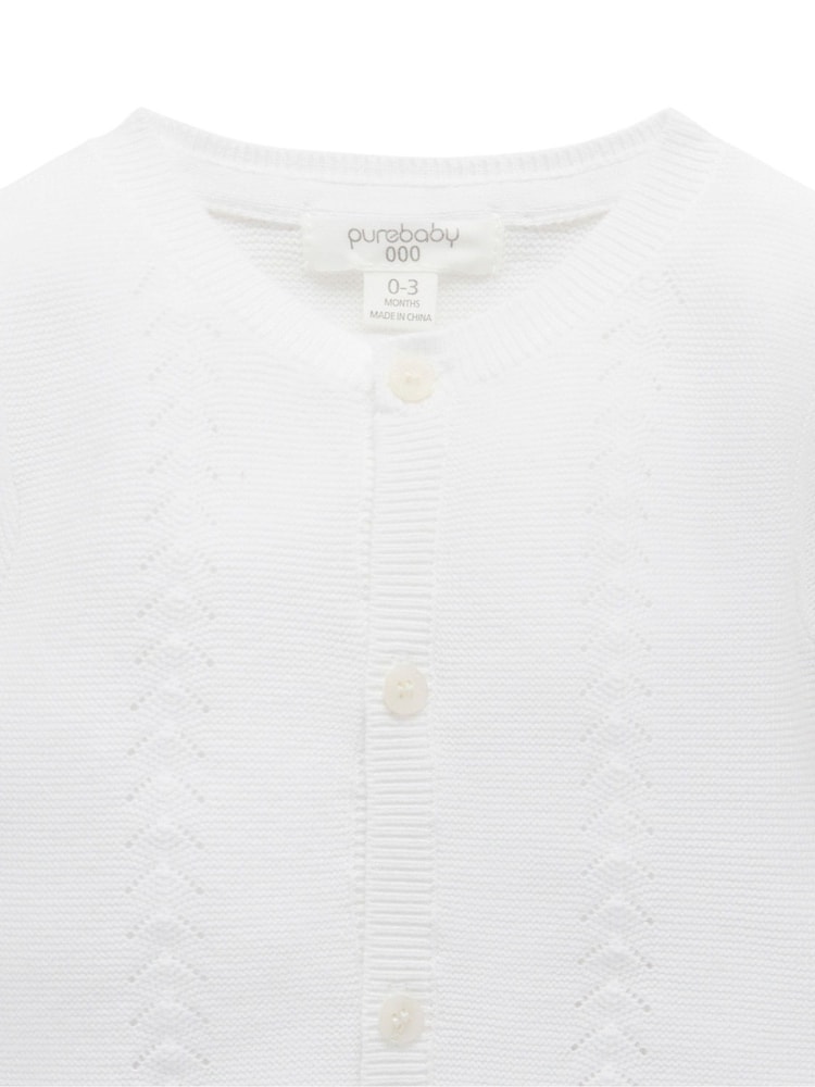 Purebaby Layette Cardigan - Imaginea 4 din 4