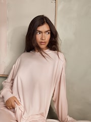 B by Ted Baker Blush Pink Oversized Hoodie - Image 3 of 7