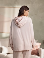 B by Ted Baker Blush Pink Oversized Hoodie - Image 4 of 7