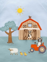Purebaby Blue Farm Life T-Shirt and Track Set - Image 5 of 7