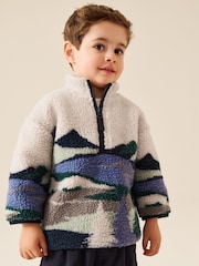 Blue Moutain Zip Neck Fleece (3mths-7yrs) - Image 1 of 3