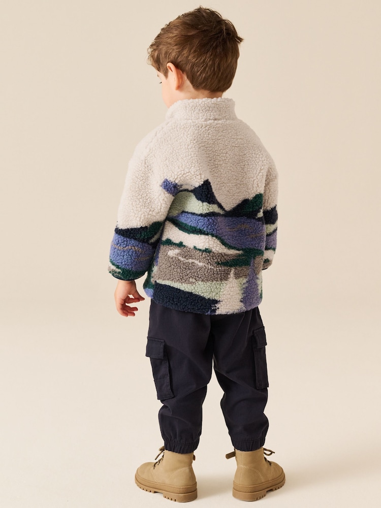 Blue Moutain Zip Neck Fleece (3mths-7yrs) - Image 2 of 3 Blue Moutain Zip Neck Fleece (3mths-7yrs) - Image 2 of 3