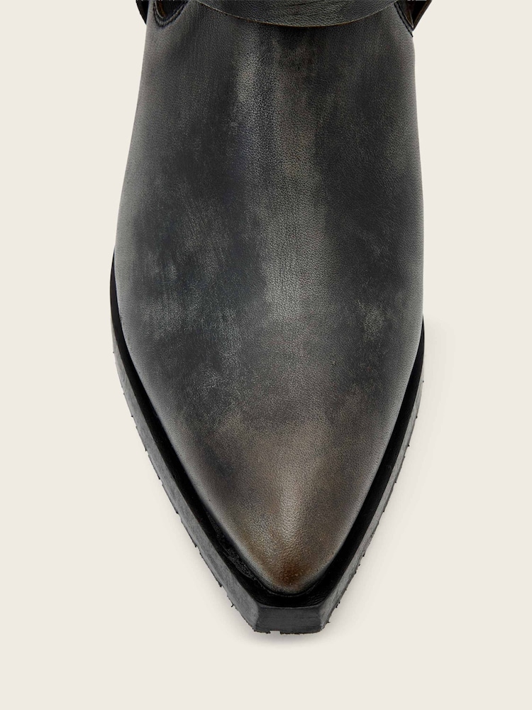 AllSaints Brown Maisy Carabiner Boots - Image 2 of 2 AllSaints Brown Maisy Carabiner Boots - Image 2 of 2