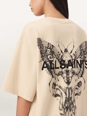 AllSaints Cream Halis Amelie T-Shirt - Image 4 of 7