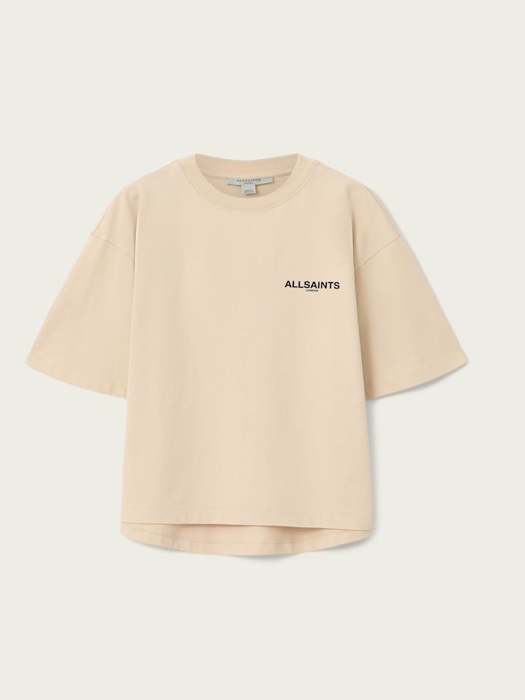 AllSaints Cream Halis Amelie T-Shirt - Image 7 of 7