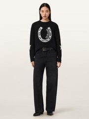 AllSaints Black Kismet Jumper - Image 2 of 6