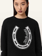 AllSaints Black Kismet Jumper - Image 3 of 6