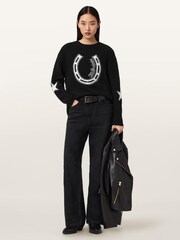 AllSaints Black Kismet Jumper - Image 5 of 6