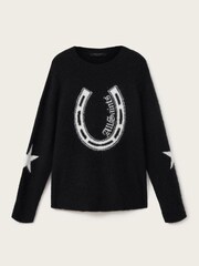 AllSaints Black Kismet Jumper - Image 6 of 6