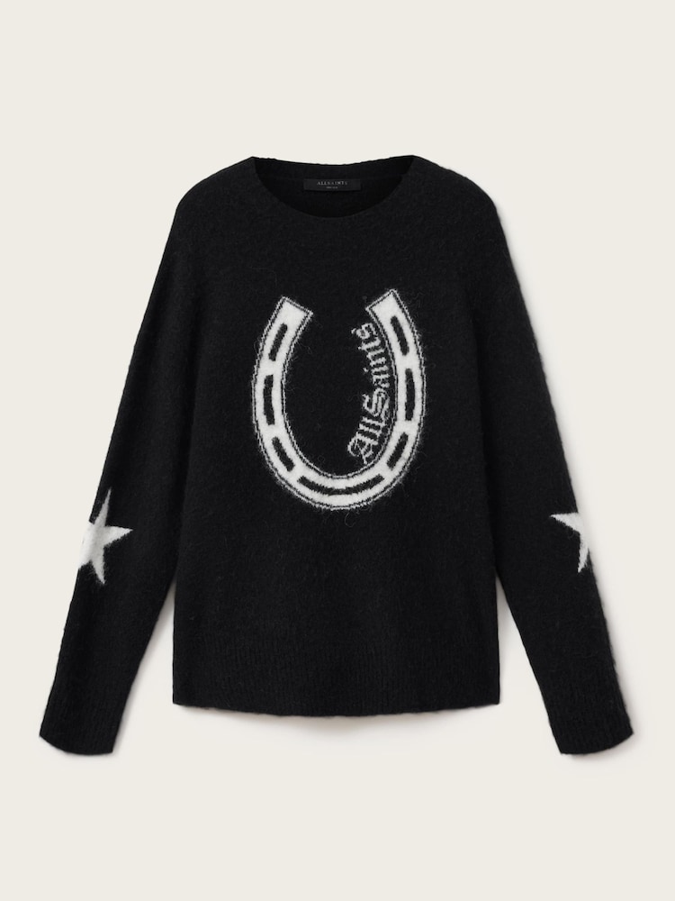 AllSaints Black Kismet Jumper - Image 6 of 6
