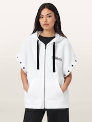 AllSaints White Gig Amphia Hoodie - Image 1 of 7