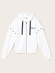 AllSaints White Gig Amphia Hoodie - Image 5 of 7