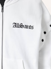 AllSaints White Gig Amphia Hoodie - Image 7 of 7