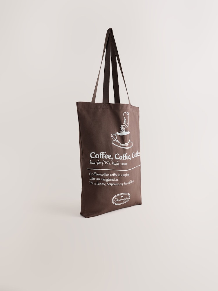 Шоколадно-коричневий - Gilmore Girls License Shopper Bag - Image 1 of 5