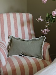 Ellenvale Interiors Sage Chloe Scalloped Edge Cushion 50 x 30cm Cover - Image 2 of 3