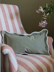 Ellenvale Interiors Sage Chloe Scalloped Edge Cushion 50 x 30cm Cover - Image 3 of 3