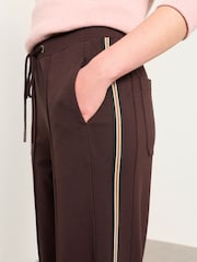 FatFace Ely Brown Side Stripe Trousers - Image 4 of 5