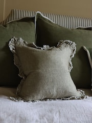 Ellenvale Interiors Olive Hallie Ruffle Cushion Cover - Image 1 of 3