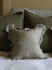 Ellenvale Interiors Olive Hallie Ruffle Cushion Cover - Image 2 of 3