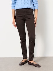FatFace HAYLE Chocolate Brown Denim Five pocket Trouser - Image 1 of 6