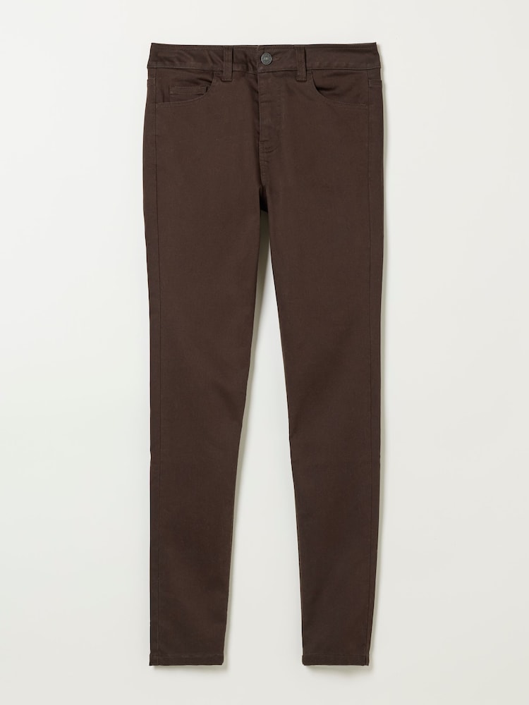 FatFace HAYLE Chocolate Brown Denim Five pocket Trouser - Image 6 of 6 FatFace HAYLE Chocolate Brown Denim Five pocket Trouser - Image 6 of 6