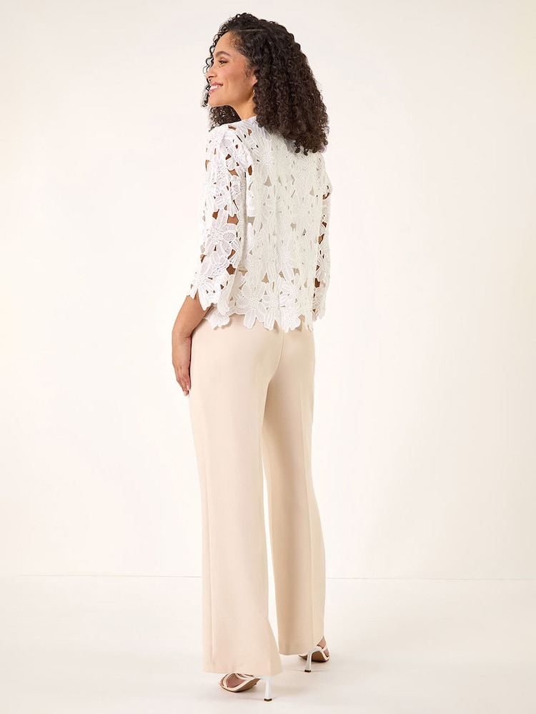 Hvit - Roman heklet blondejakke - Bilde 2 av 4