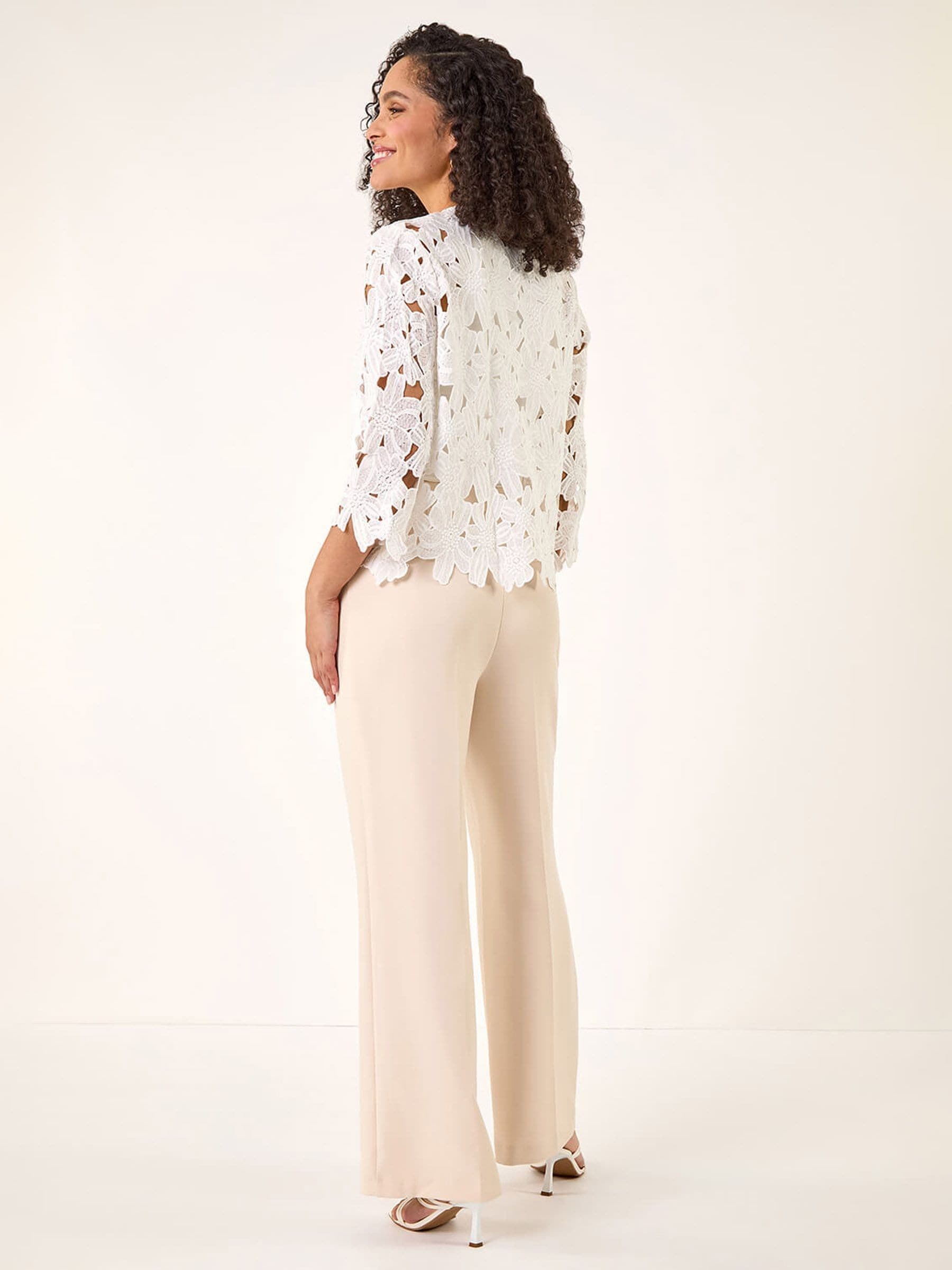 Buy Roman White Crochet Lace Jacket from the Next UK online shop