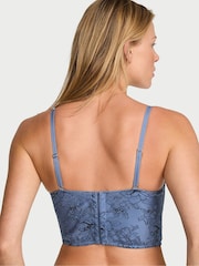 Victoria's Secret Denim Blue Embroidery Corset Top - Image 3 of 3