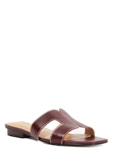 Dune London Red Standard Fit Loupe Smart Slider Sandals - Image 2 of 4