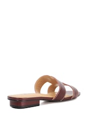 Dune London Red Standard Fit Loupe Smart Slider Sandals - Image 3 of 4