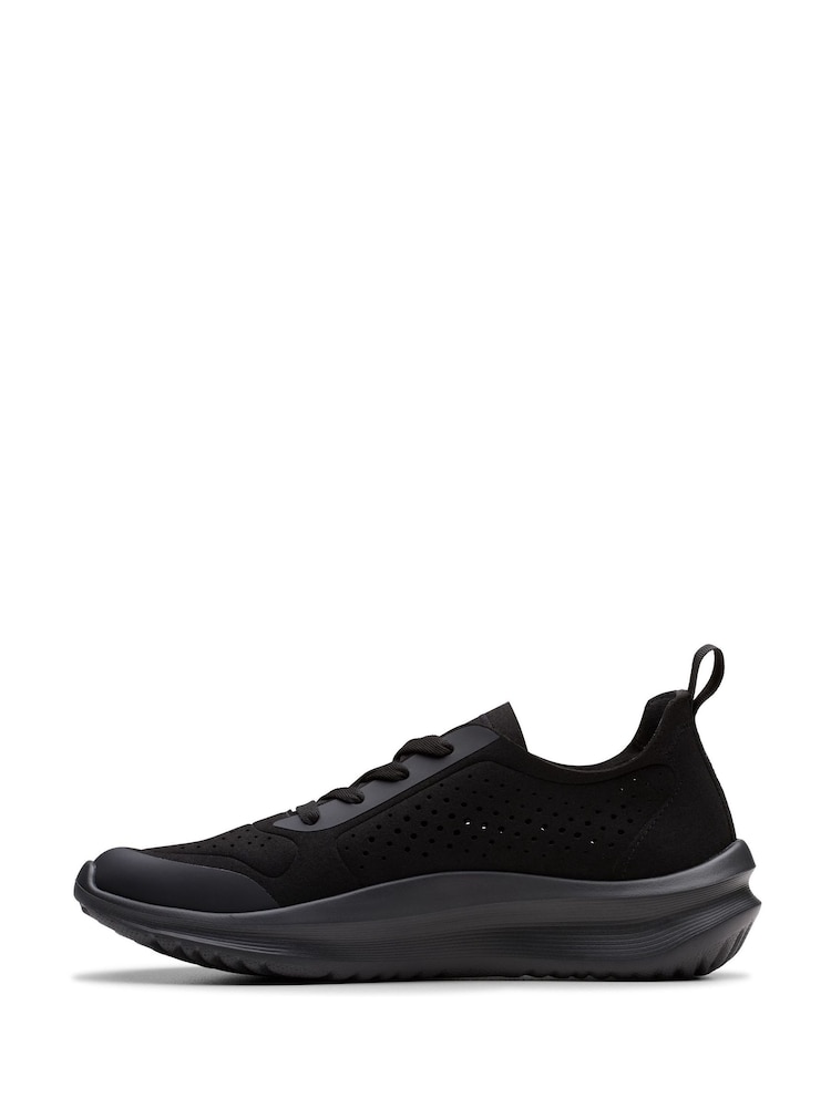 Clarks Black Solevana Tie Shoes - Image 2 of 5 Clarks Black Solevana Tie Shoes - Image 2 of 5