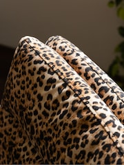 Rockett St George Leopard Love Velvet The Wild Card Office Chair - Image 5 of 9