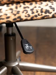 Rockett St George Leopard Love Velvet The Wild Card Office Chair - Image 7 of 9