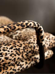 Rockett St George Leopard Love Velvet The Wild Card Office Chair - Image 8 of 9