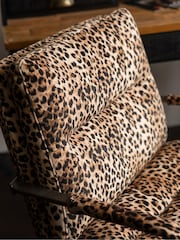 Rockett St George Leopard Love Velvet The Wild Card Office Chair - Image 9 of 9