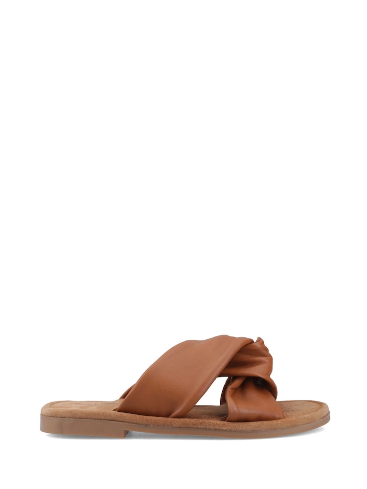 Hush Puppies Brown Amy Wide Fit Sandals - Image 1 of 5