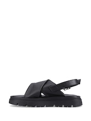 Hush Puppies Black Lara Sandals - Image 5 of 5