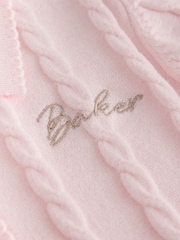 Baker by Ted Baker Pink Cable Knit Collared Dress - Image 10 of 11