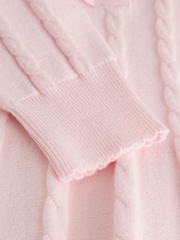 Baker by Ted Baker Pink Cable Knit Collared Dress - Image 11 of 11