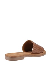 Hush Puppies Brown Hetty Slide Wide Fit Sandals - Image 3 of 5